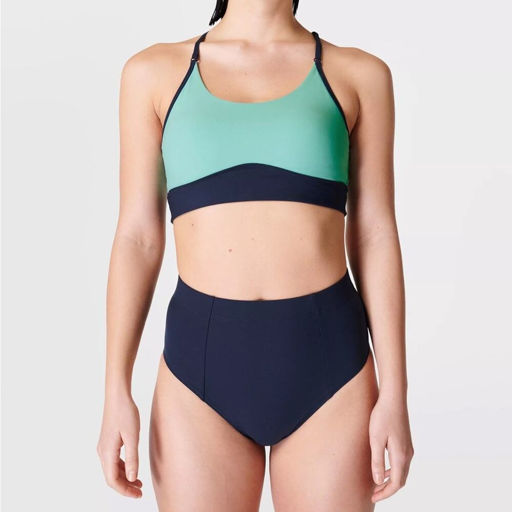 Sweaty Betty Aqua Xtra Life Bikini Top Nwot